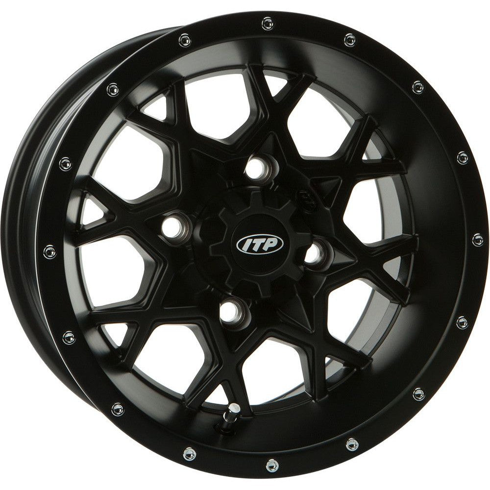 ITP Storm Series Hurricane Wheel Black 14X7 4/110 5+2 1428636536B