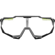 100% Speedtrap Sunglasses Soft Tact Cool Grey with Clear Lens - 61023-188-77