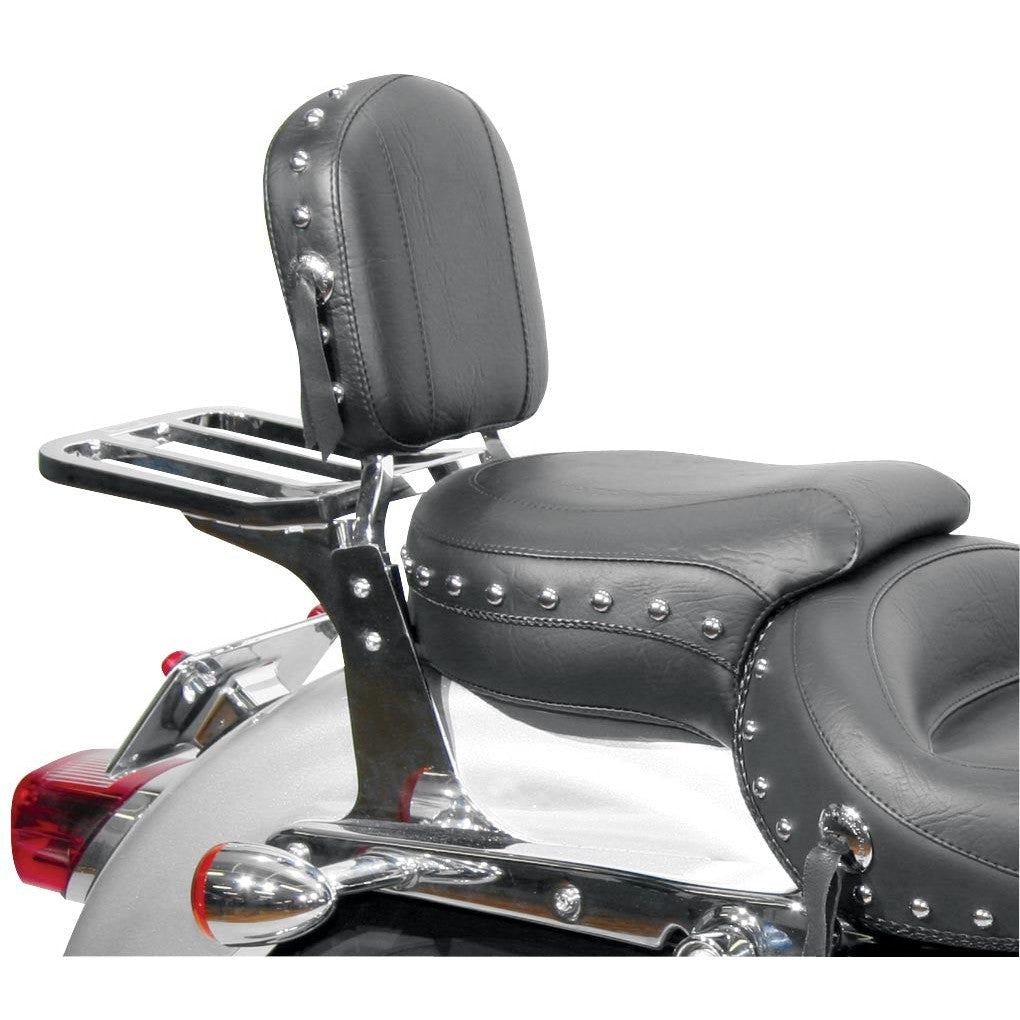 Harley FXDS-CONV Low Rider 94 Setback Sissy Pad w/Chr Studs 7.5x9 by Mustang