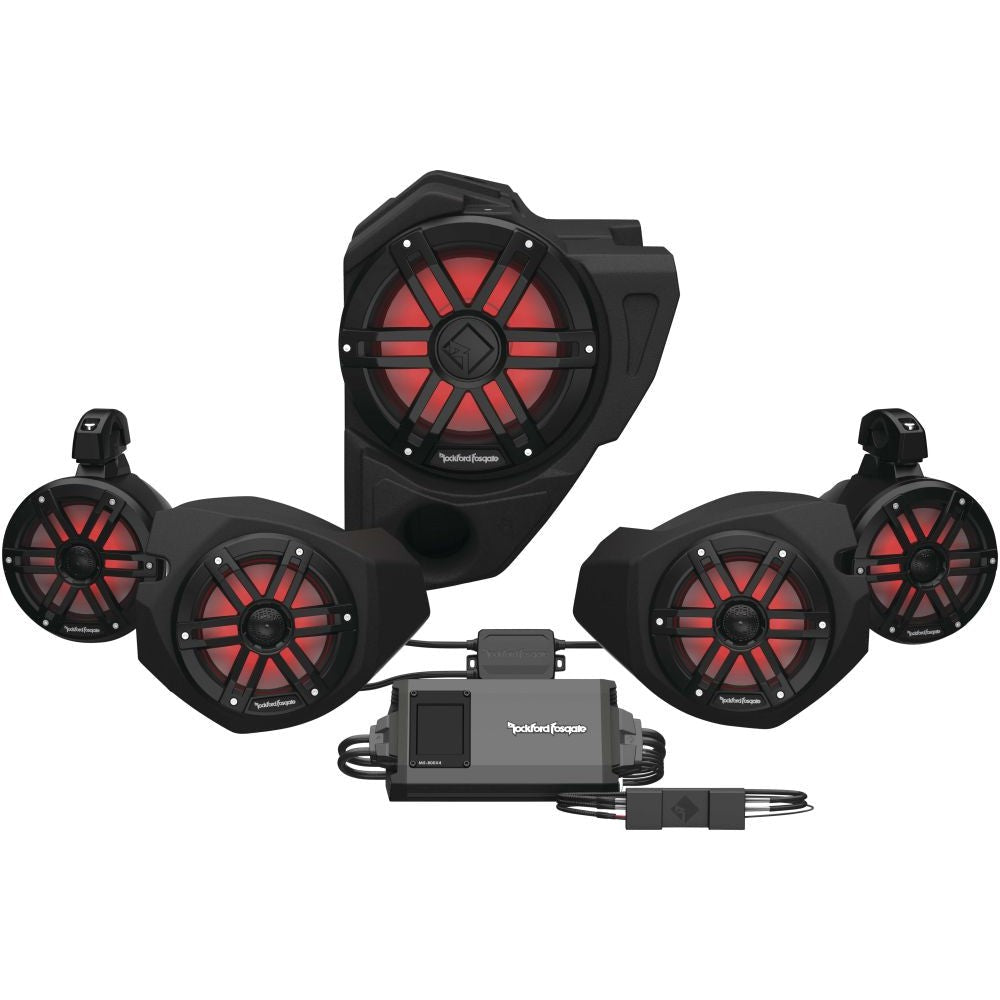 Rockford Fosgate Audio Kit Stage 4 Black RZR14RC-STG4
