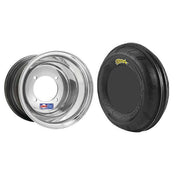 Set of 2 Mounted Wheel and Tire Kit Wheel: 10x5 2+3 4/156 Tire: 21x7-10 2 Ply