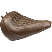Mustang Wide Tripper Solo Seat Diamond Stitch Brown 83023