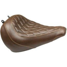 Mustang Wide Tripper Solo Seat Diamond Stitch Brown 83023
