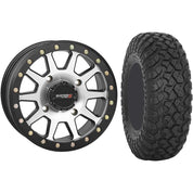 Set of 2 Mounted Wheel and Tire Kit Wheel: 15x7 5+2 4/156 Tire: 32x10-15 8 Ply