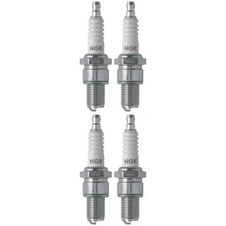 Set 4 NGK Standard Spark Plugs for Kawasaki KX250-F 1988 Engine 250cc