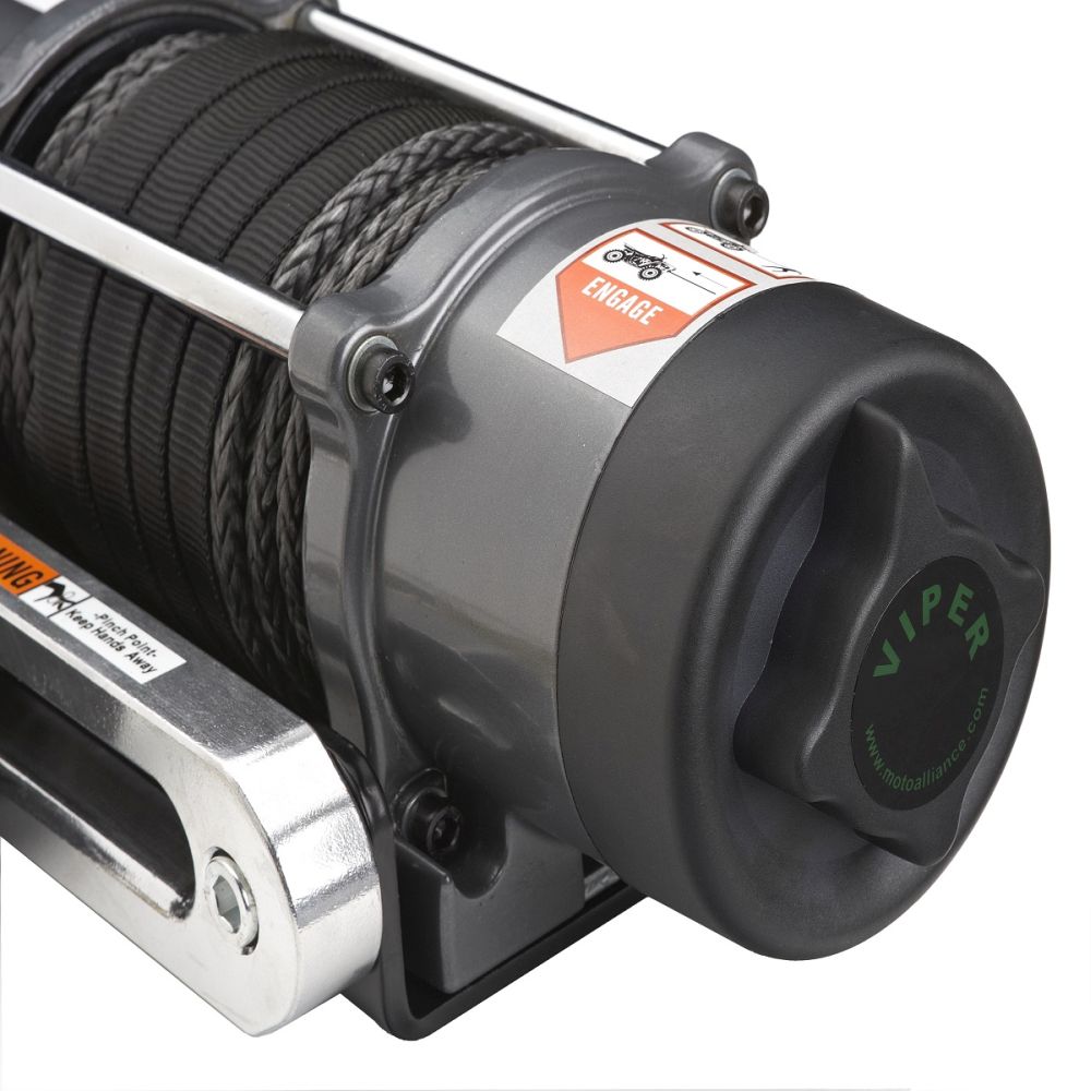 Viper Elite ATV Winch Kit 4000 lb With 40 Feet Black Synthetic Rope With Mount
