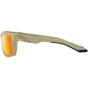 100% Daze Sunglasses Soft Tact Quicksand with Red Mirror Lens - 61030-104-43