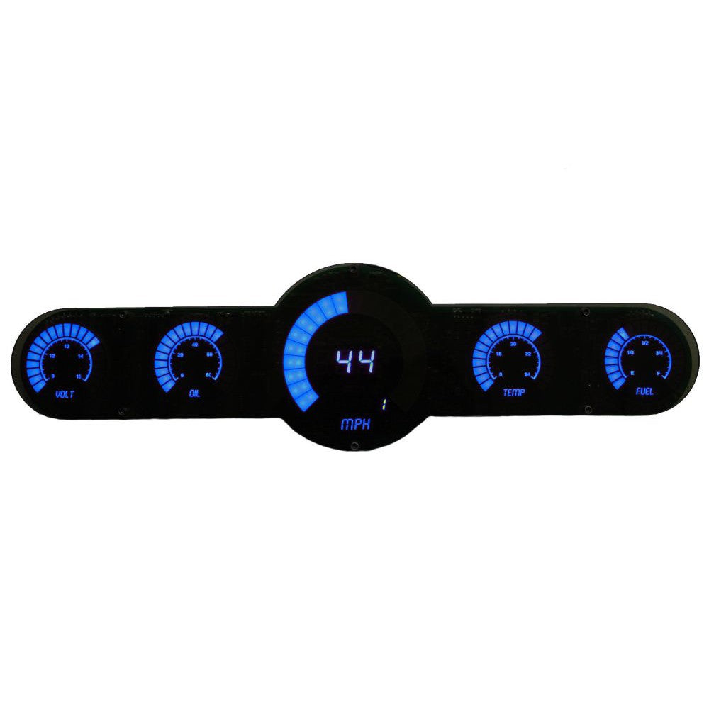 Intellitronix 5.5 Gauge Analog Bargraph Panel BG10001 - Blue