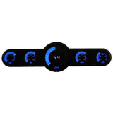 Panel de barras analógicas Intellitronix de calibre 5.5 BG10001 - Azul