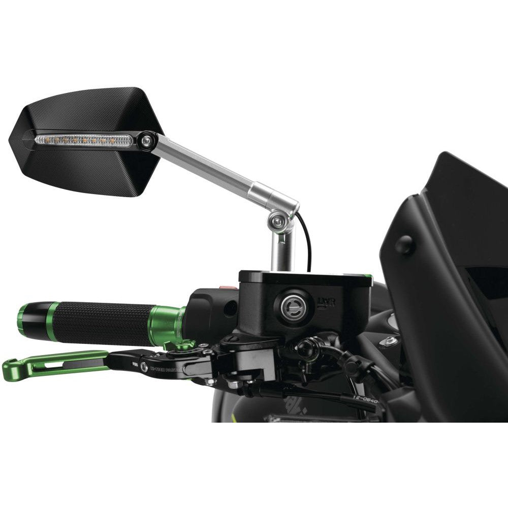 Puig GTI Turn Signal Mirror Aluminum/Black Right - 015DN