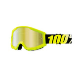 100% Gen1 Strata Goggles Neon Yellow with Gold Lens - 50410-004-02
