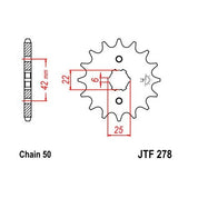 Steel Front Sprocket 16T for Street HONDA CM400T 1979-1981