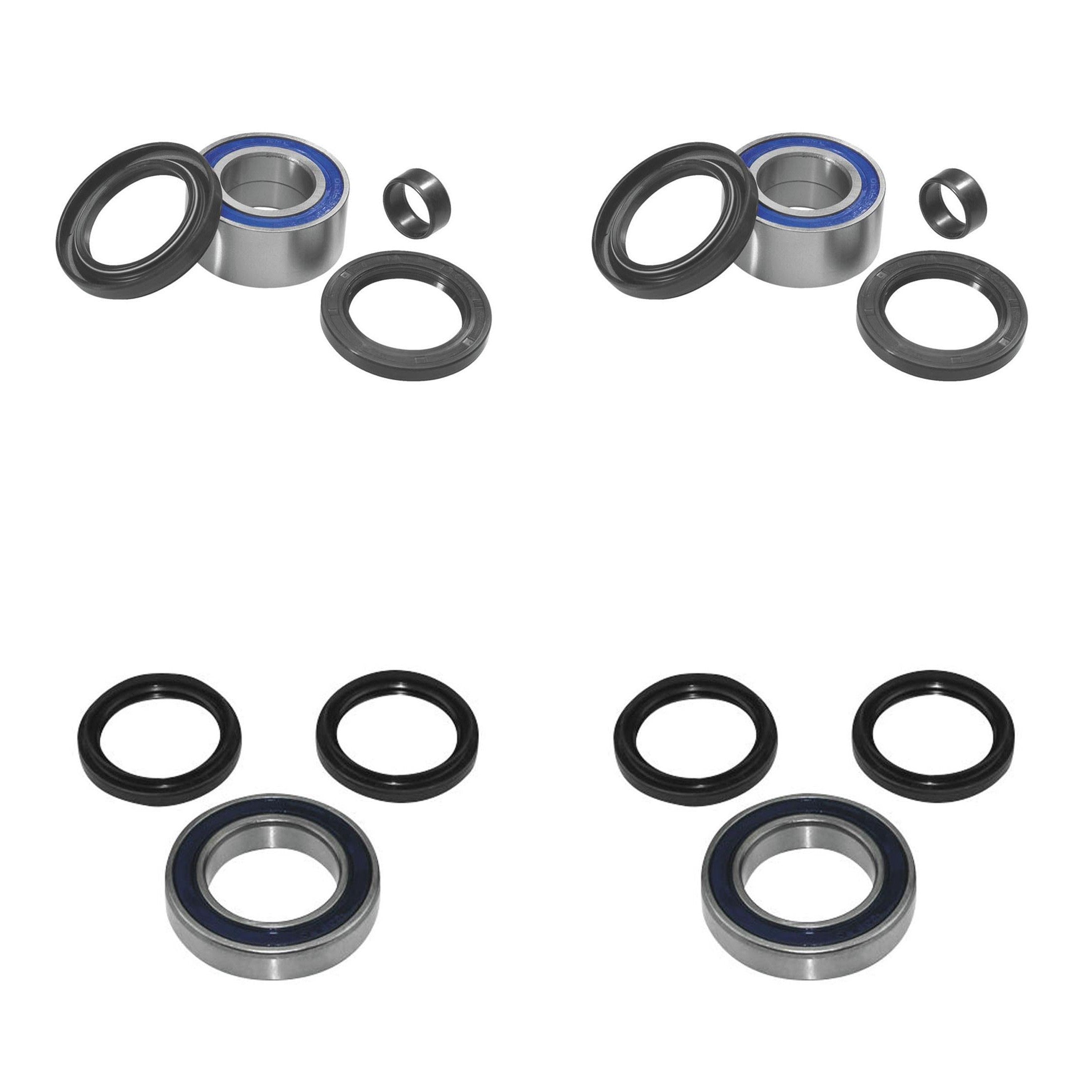 QUADBOSS Front and Rear Wheel Bearing Kits for Honda TRX500FE 2014-2015