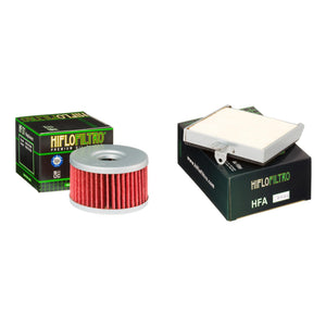 Oil and Air Filter Kit for SUZUKI LS650 PK1,PK2,PK3,PK4 Savage Belt 01-04
