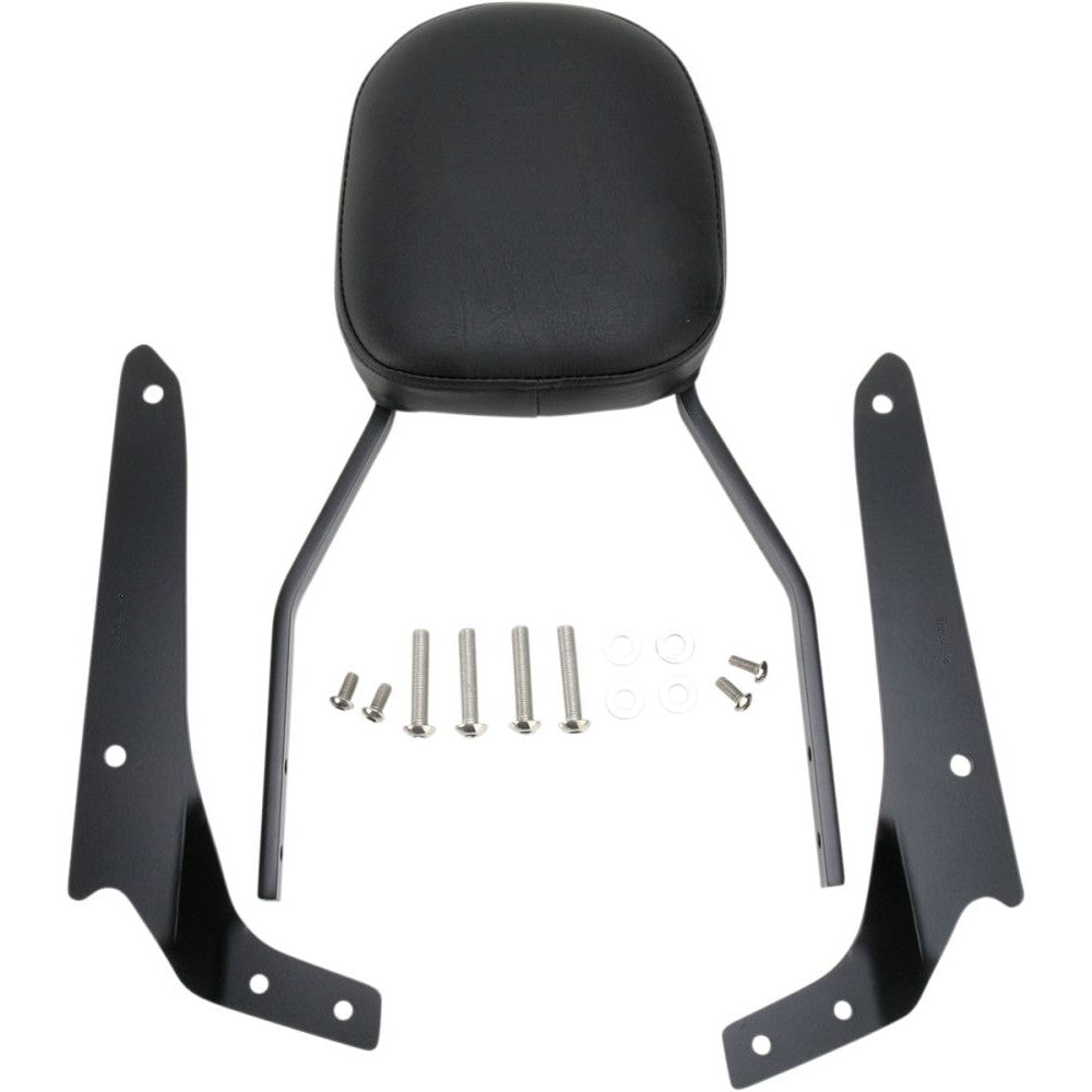 Cobra Sissy Bar 17" With Freedom Pad Black - 02-5111B