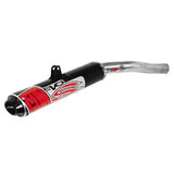 Escape doble de acero inoxidable Big Gun EVO Street con punta negra para Suzuki GSXR1000 2007-2008