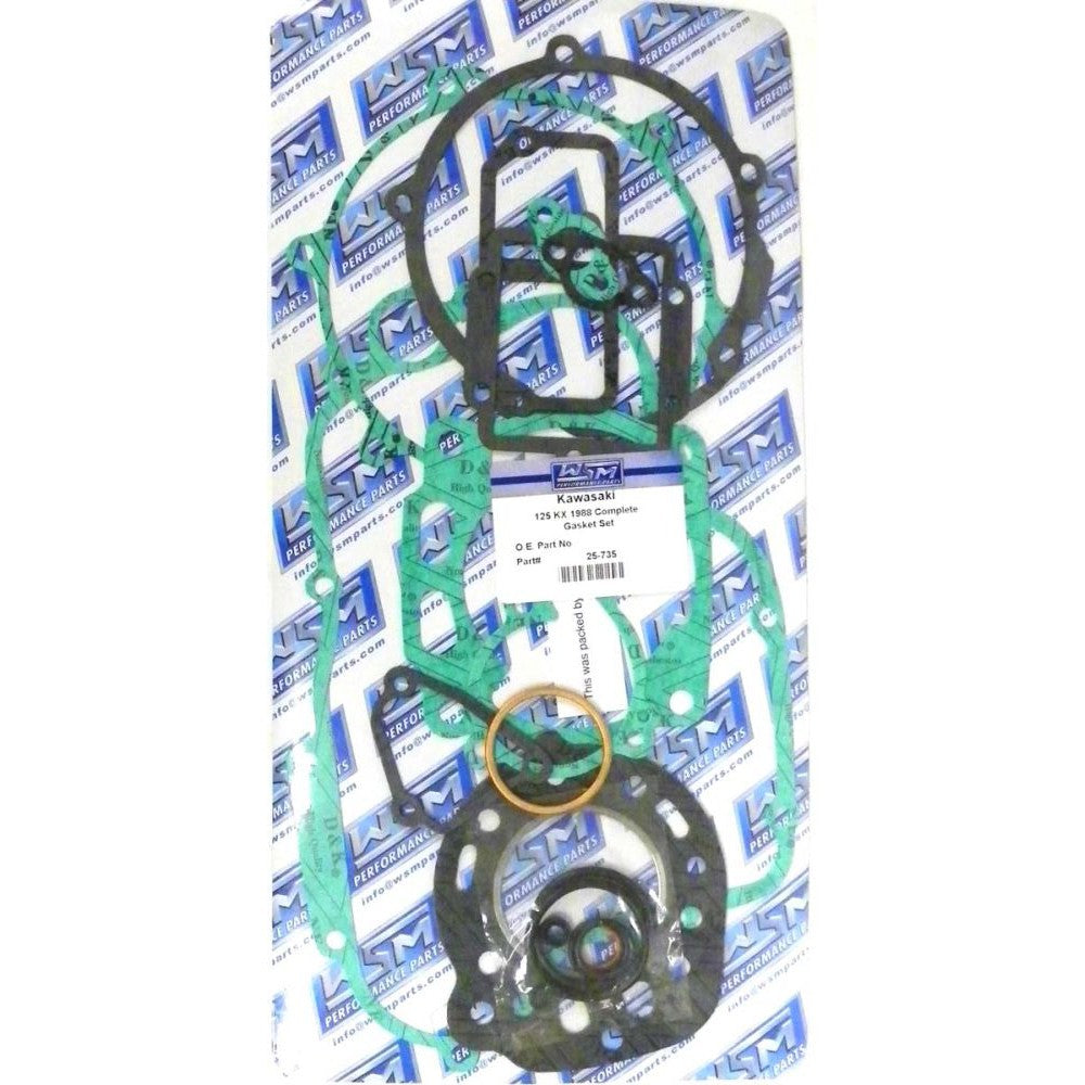 WSM Complete Gasket Kit For Kawasaki 125 KX 1988 25-735