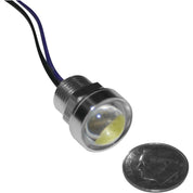Letric Lighting Royal Flush Mount G2 LED 3-Wire, 9/16", Polished/White/Amber