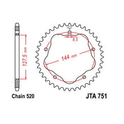 Aluminum Rear Sprocket 40T for Street DUCATI 748 1997-2003