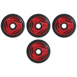4 Front Rail Viper Red Idler Wheels BOMBARDIER/SKI-DOO Mach 1,Mach Z 1996-2003