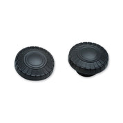 Kuryakyn Black Aztec Fuel Gas Caps Pair Set Indian Chief Chieftain Roadmaster