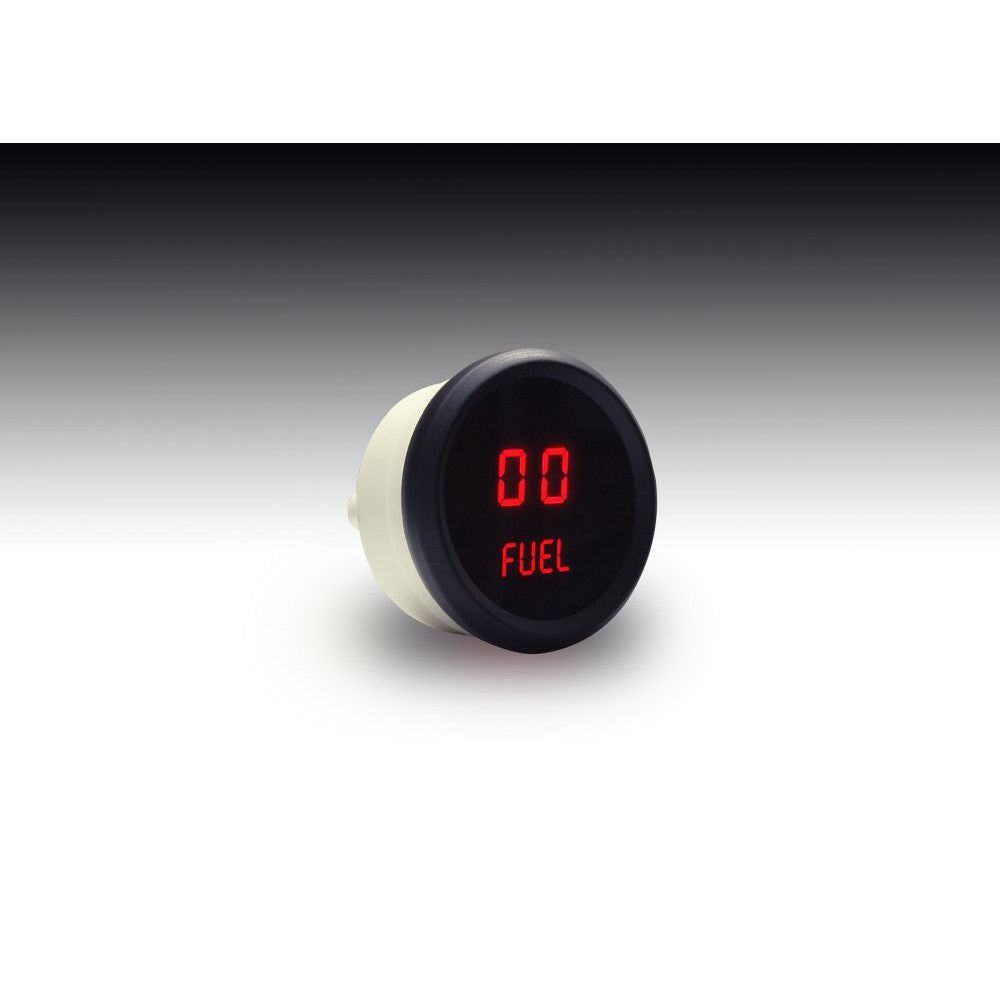 Intellitronix Fuel Level LED Digital Gauge in Black Bezel - Red