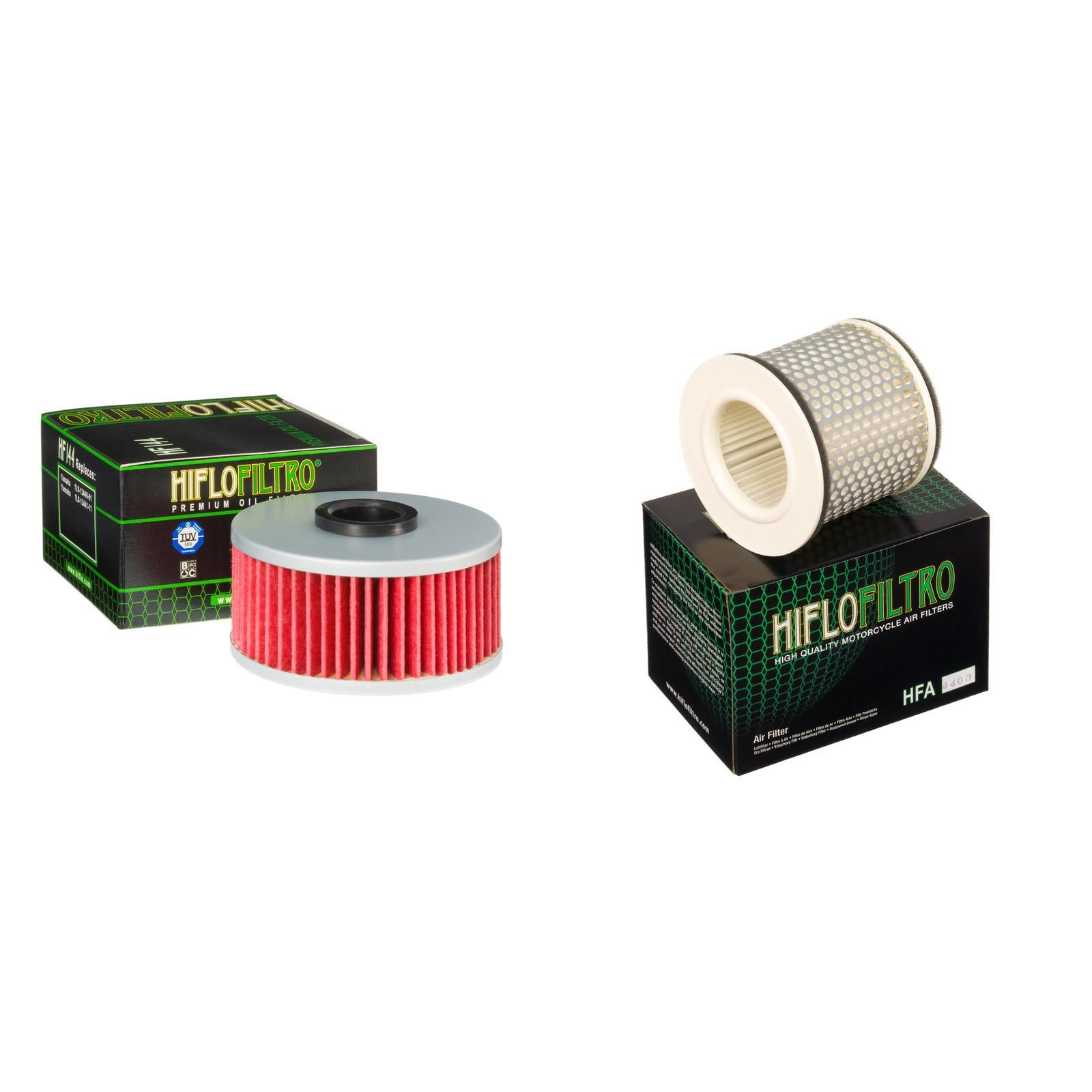 HIFLO FILTRO Oil and Air Filter Kit for YAMAHA FZR400 Genesis 1WG - Japan 88