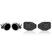 SSV Works Cage Mounted 6.5" Unloaded Speaker Pods W/ Overhead Unloaded 6.5" Speaker Adapters For Jeep Wrangler 18-22