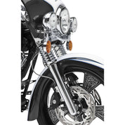 Arlen Ness Hot Fork Legs Lower Sliders Dual Disc Deep Cut Chrome Harley 08-13 FL