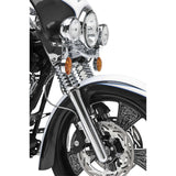 Arlen Ness Hot Fork Legs Lower Sliders Dual Disc Deep Cut Chrome Harley 08-13 FL