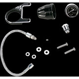 Arlen Ness 1.75in Black Deep Cut Oil Pressure Gauge Kit 15-670