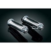 Kuryakyn Chrome Zombie Hand Grips Throttle Boss By Cable Pair Set Harley 82-2018