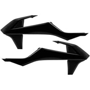 Acerbis Black Radiator Shrouds for KTM - 2421080001