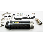 Two Brothers Racing S1R Standard Carbon Slip-On Exhaust For Kawasaki Versys-X 300 2008-2014 005-4840405-S1