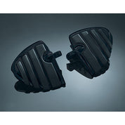 KURYAKYN BLACK ISO WING MINI BOARDS W/MALE MOUNTS DIRECT REPLACEMENT HARLEY 7563