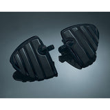 MINI PLACAS KURYAKYN BLACK ISO WING CON SOPORTES MACHO, REEMPLAZO DIRECTO HARLEY 7563