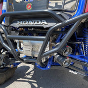 Big Gun Explorer Stainless Steel Dual Slip On Exhaust With Carbon Fiber End Tip For Polaris RZR XP 4 1000