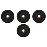 4 Front Rail Black Idler Wheels BOMBARDIER/SKI-DOO GSX,LE,SE,4-TEC 1200 09-11