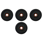 4 Front Rail Black Idler Wheels BOMBARDIER/SKI-DOO Mach Z 1000 Adr. X RT 06-07