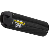 Escape deslizante de fibra de carbono Two Brothers Racing Hurricane Black Series 005-0404-HU