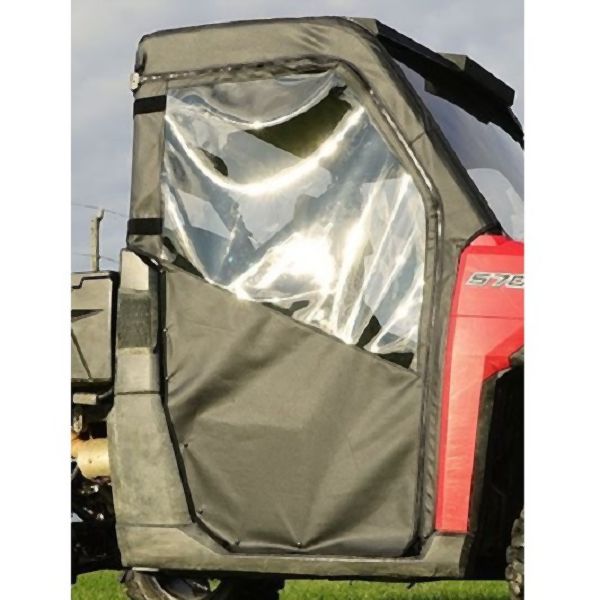 Falcon Ridge Black Canvas Soft Full Doors With Zipper For Polaris Ranger 2009-2023