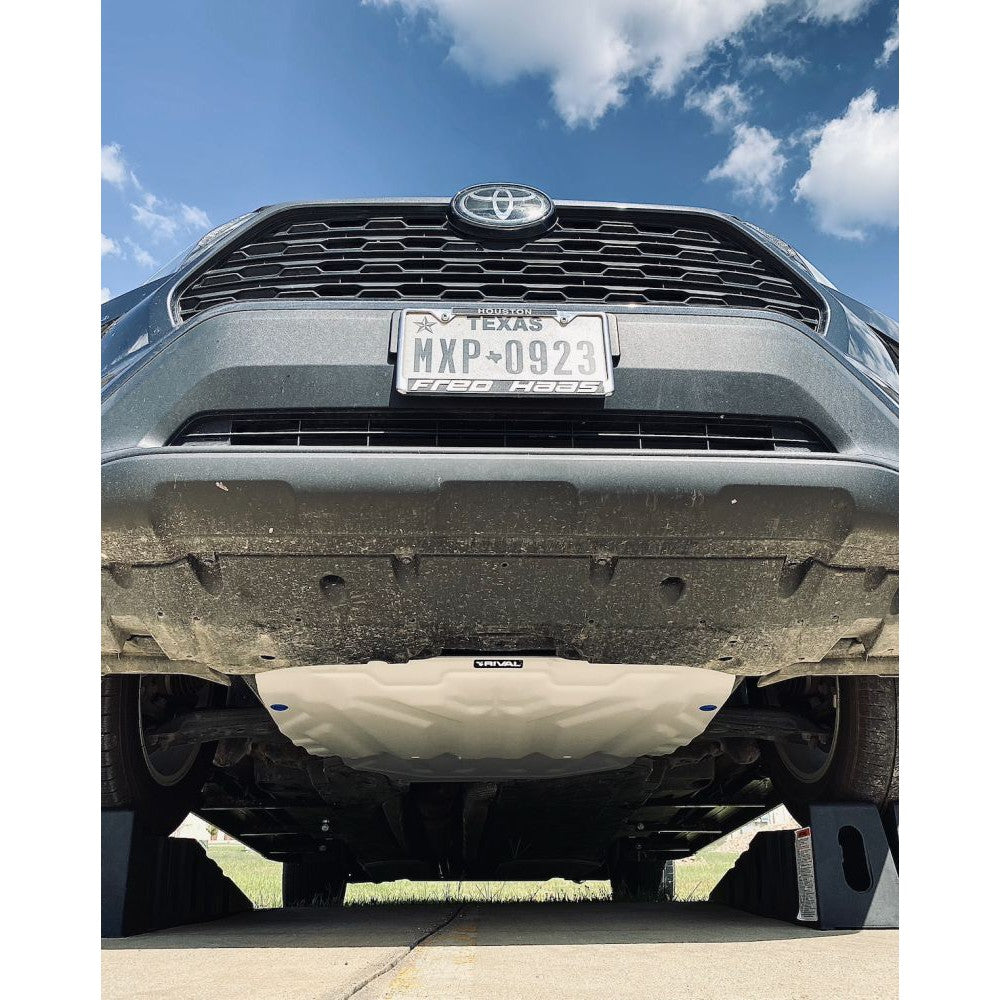 Rival 5/32 Inch thick Aluminum Skid Plate For 19-22 Toyota RAV4 Engine