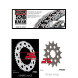 520 BMXR Chain, Front & Rear Sprocket Kit for YAMAHA YFM660R Raptor 2001-2004