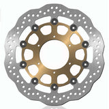 Rotor de freno BikeMaster para Honda CBR600RR 2003-2016 Contour delantero plateado