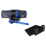 Kit de cabrestante para ATV Viper V2, carrete estándar de 3500 lb con cuerda sintética azul de 40 pies y soporte para Yamaha Big Bear 400 (2002-2006)