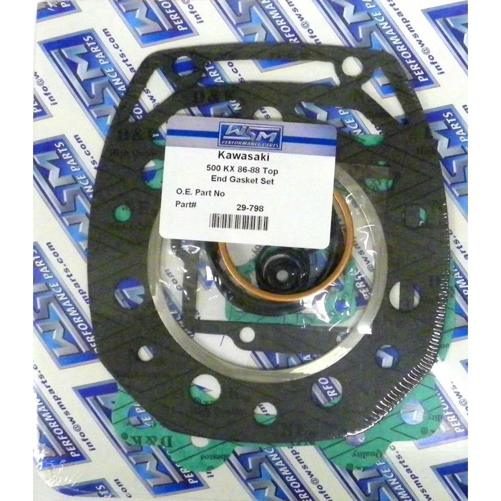 WSM Top End Gasket Kit For Kawasaki 500 KX 86-88 29-798