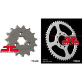 Front & Rear Sprocket Kit for KAWASAKI KE100 B1-B20 82-01 JT Sprockets