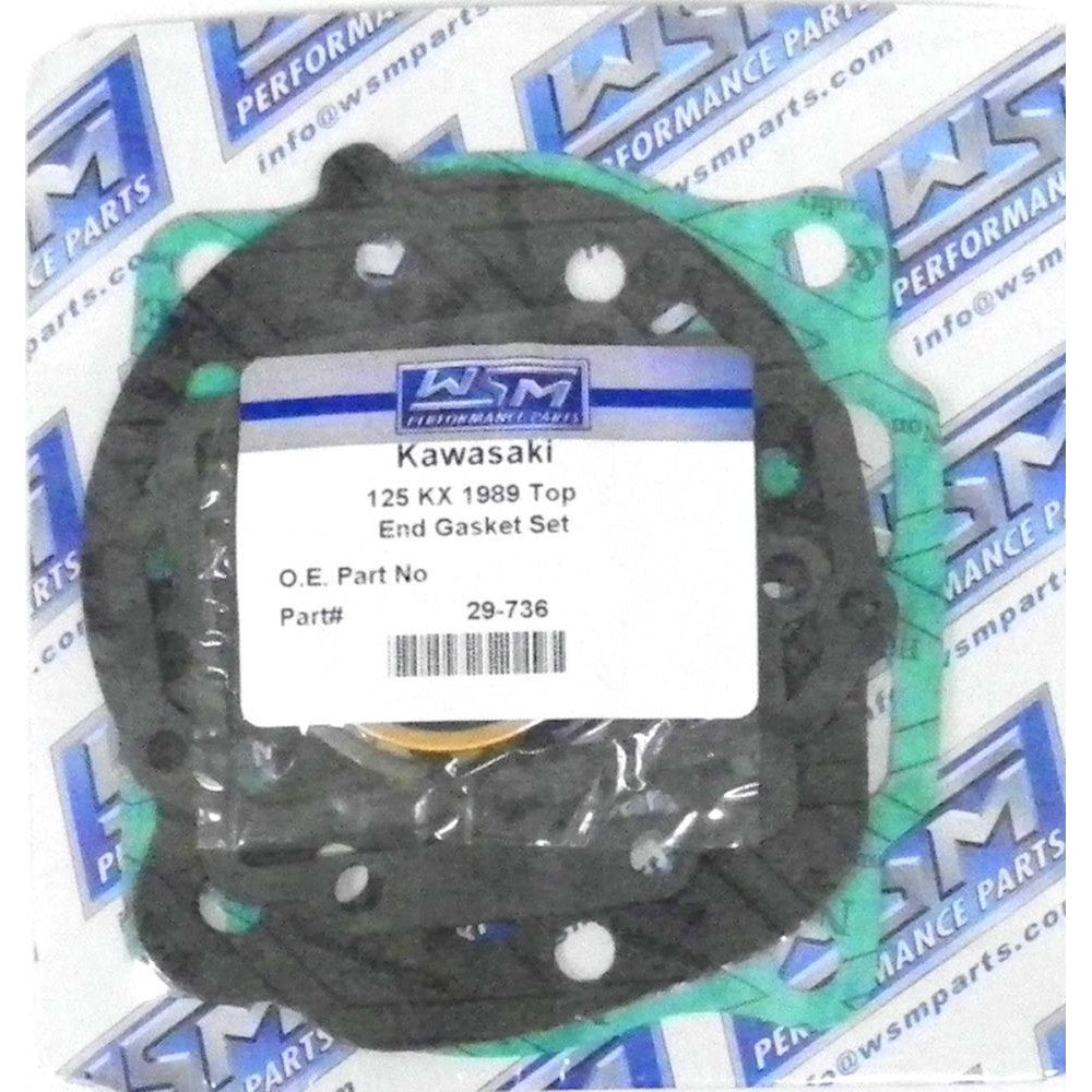 WSM Top End Gasket Kit For Kawasaki 125 KX 1989 29-736