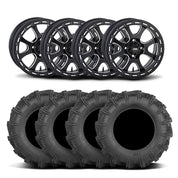 ITP Tsunami 15" Matte Black Wheels And Cryptid Tires [32x10-15]
