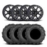 ITP Tsunami 15" Matte Black Wheels And Cryptid Tires [32x10-15]